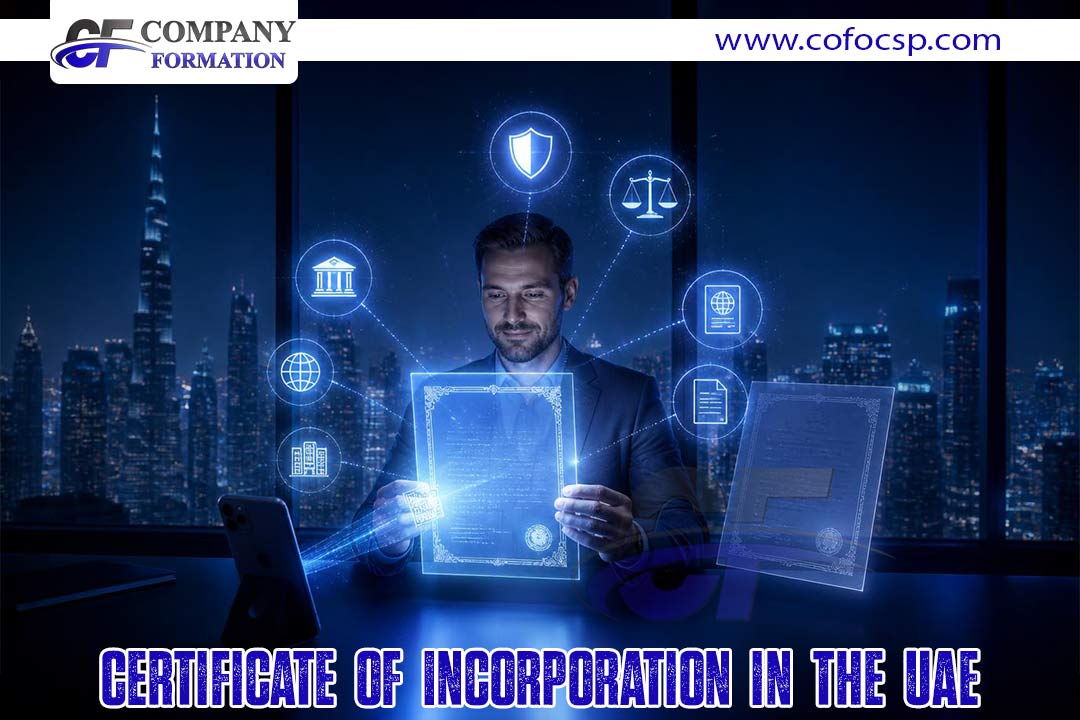 Certificate of Incorporation in the UAE.