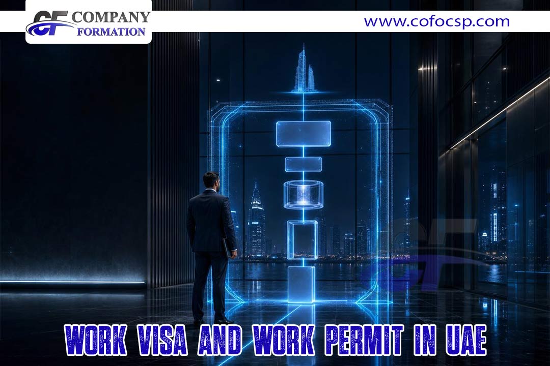work visa and work permit in UAE.