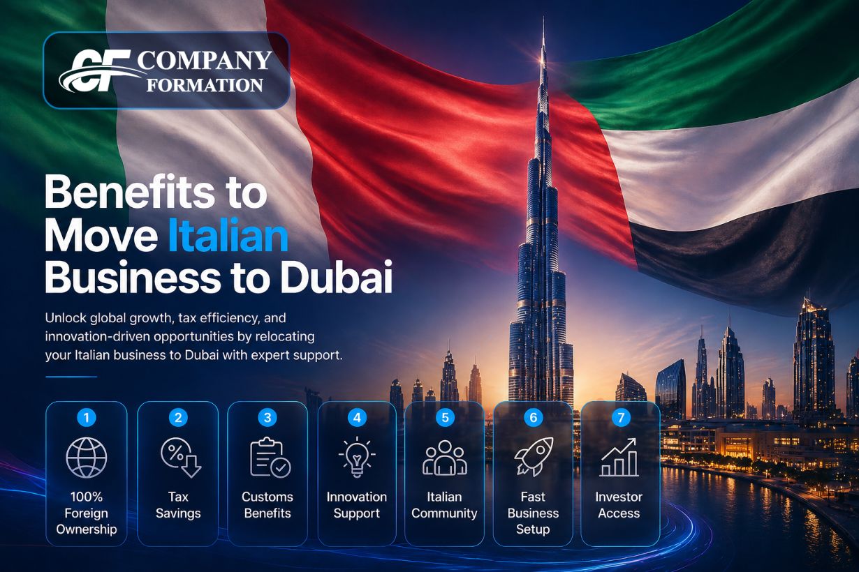Enjoy these benefits when relocating you Italian business to Dubai